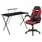 Flash Furniture Black Gaming Desk and Chair Set BLN-X10RSG1031-RD-GG - alternate 6